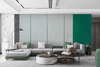 榆树轻奢风格-客厅