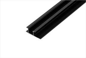 榆树航空纤维墙咔铝合金带灯中条（哑黑氧化）