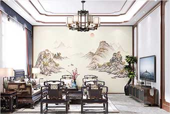 榆树森佰汇航空纤维墙咔（巴山蜀水）