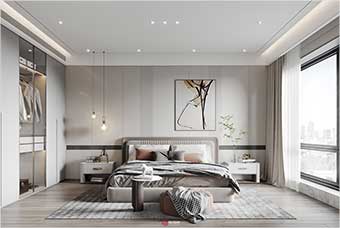 榆树卧室空间案例