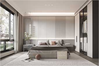 榆树卧室空间案例